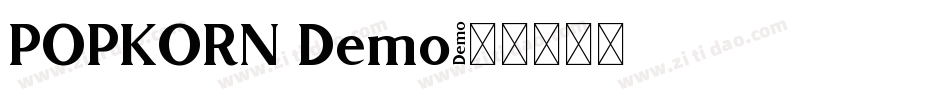 POPKORN Demo字体转换